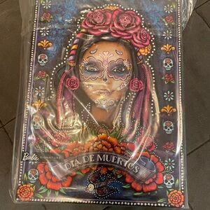 Barbie Dia de Muertos Doll with Pink and Purple Accents